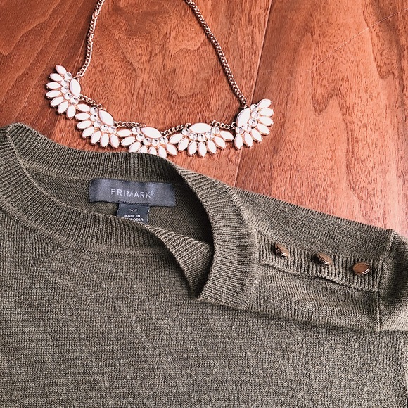 Navy Green Sweater Primark Size XSmall - Picture 2 of 8